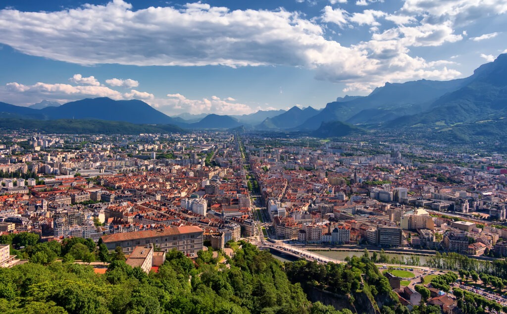 Vue de la ville de Grenoble